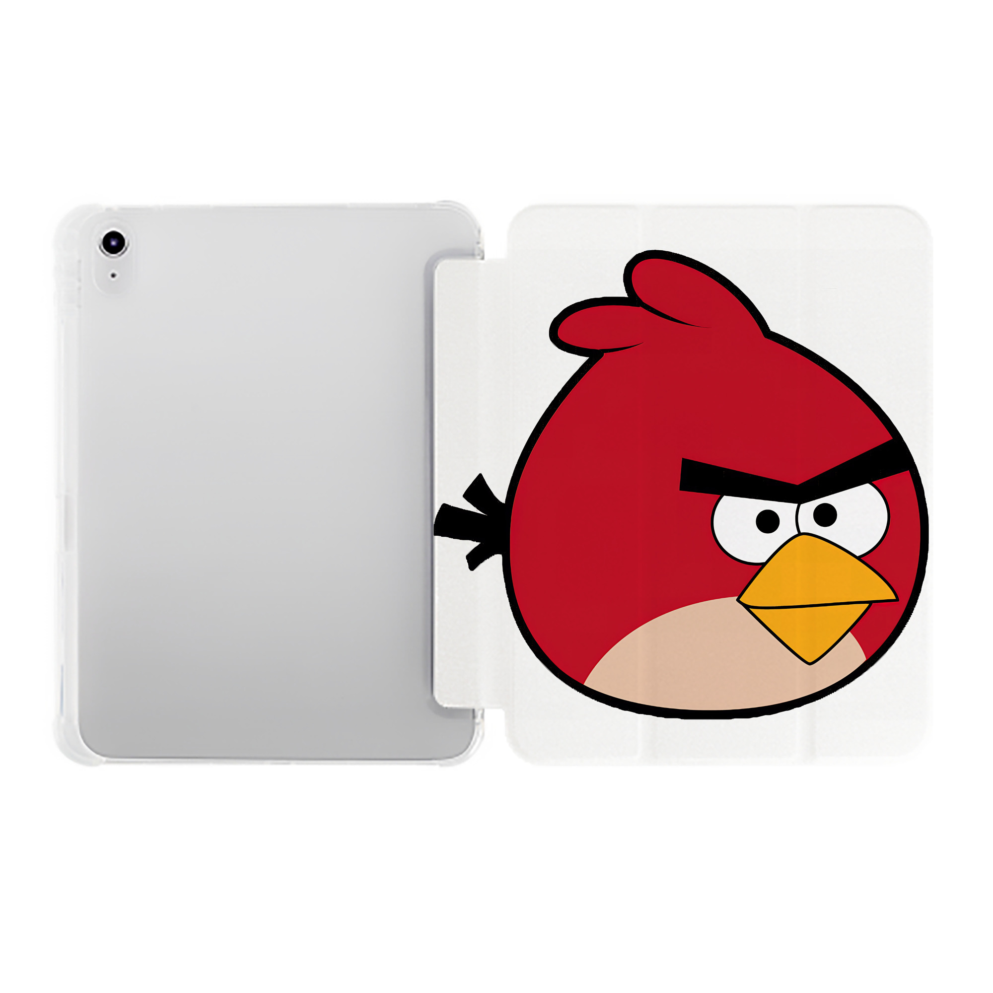（画像用） Angry Birds アングリーバード IPad ケース ペン収納付き 三つ折りスタンド PUレザー×シリコン 対応機種9.5/10.5/10.9インチ